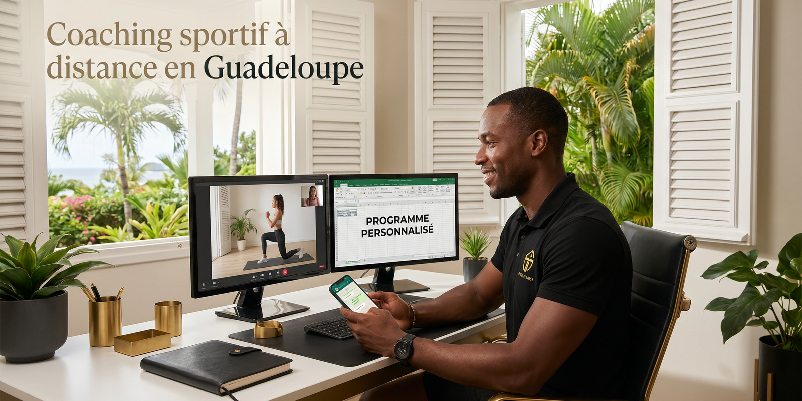 Coaching sportif Guadeloupe : pourquoi le coaching à distance bat le présentiel en 2026