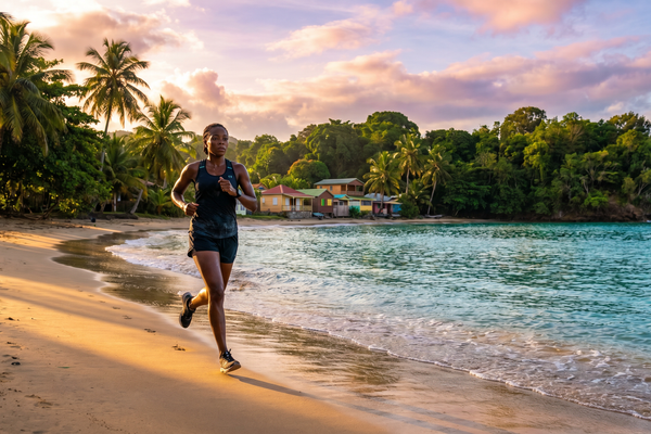 S'entraîner sous la chaleur tropicale en Guadeloupe