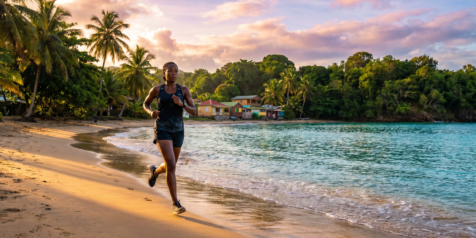 S'entraîner sous la chaleur tropicale en Guadeloupe